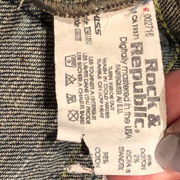 Rock & Republic Boot Cut Jeans.  Size 29 - Picture 7 of 7